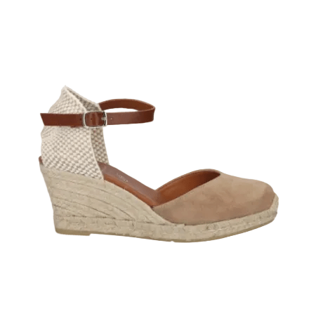Viguera Espadrillas Alpargatas Donna con Cinturino in Camoscio Desert - MARIO SPATARELLA