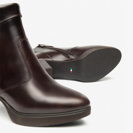 Nero Giardini Stivaletti Tronchetti Donna in Pelle Testa di Moro - MARIO SPATARELLA