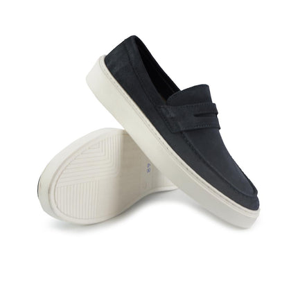 Vueva Mocassini Barca Uomo in Camoscio Blu MS638R03 NAVY Vueva 