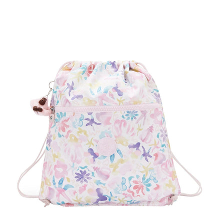 Kipling Sacca in Tessuto Fantasia Fiori SUPERTABOO ACQUA SEA Kipling 