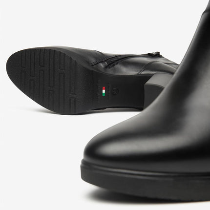 Nero Giardini Stivaletti Tronchetti Donna in Pelle Nero - MARIO SPATARELLA