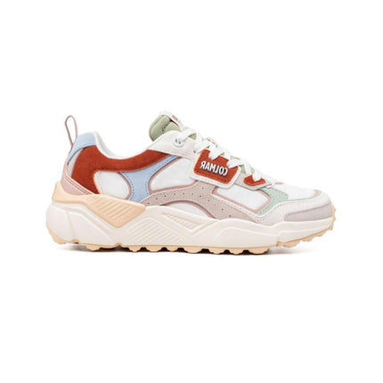Sneakers Colmar Donna in Pelle Multicolor Bianco GARNER VIBE MULTICOLOR WHITE Colmar 