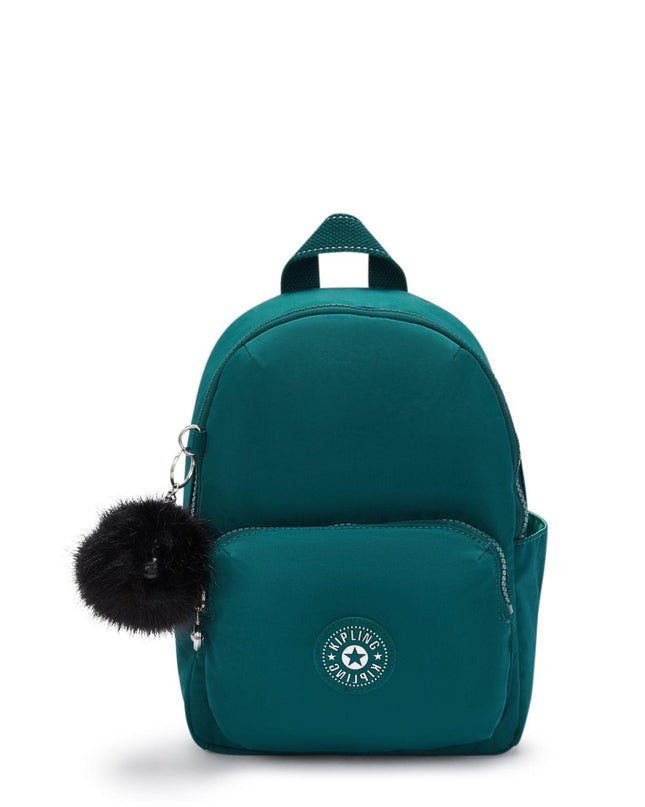 Zainetto Multitasche in Tessuto Verde con Spallacci Regolabili ZINNA GRACEFUL GREEN Kipling 