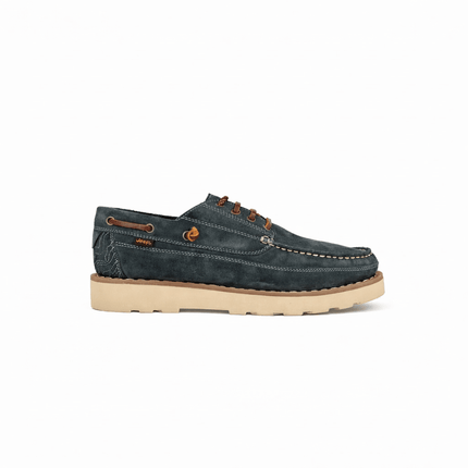 Barca Scarpa Uomo Camoscio Blu - MARIO SPATARELLA