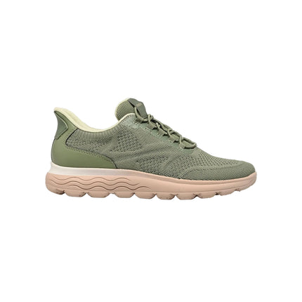 Geox Spherica Plus Sneakers Donna Bassa in Tessuto Verde - MARIO SPATARELLA