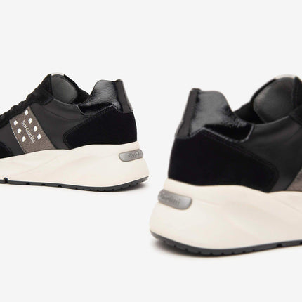 Sneakers Donna Zeppa Pelle Nero I411520D NERO 100 Nero Giardini 
