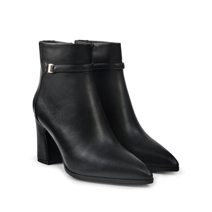 Exe Stivaletti Donna a Punta e Tacco in Ecopelle Nero - MARIO SPATARELLA