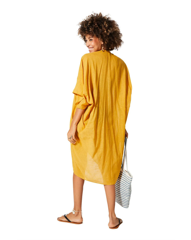 Kimono Estivo Lungo Giallo KIMONO ESTIVO MBK5004D La Mano Boho 