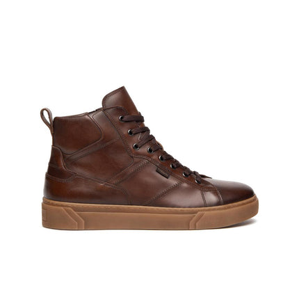 Nero Giardini Sneakers Alta Uomo in Pelle Marrone I400457U BEIGE 412 Nero Giardini 