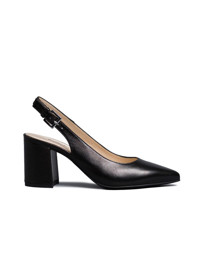 NeroGiardini Chanel a Punta in Pelle Nera E409431D NERO 100 Nero Giardini 
