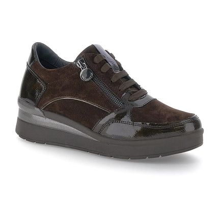 Stonefly Sneakers Donna Lacci e Zip in Pelle Marrone Brown 221739 CLERYN BROWN Stonefly 