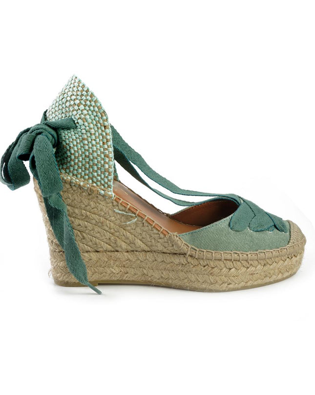 Viguera Espadrillas Alte con Lacci Menta 2227 MENTA Viguera 