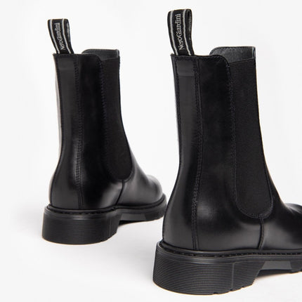 Nero Giardini Stivaletti Chelsea Donna in Pelle Nero - MARIO SPATARELLA