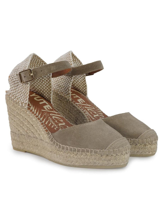Viguera Espadrillas Alpargatas Donna con Cinturino in Camoscio Desert - MARIO SPATARELLA