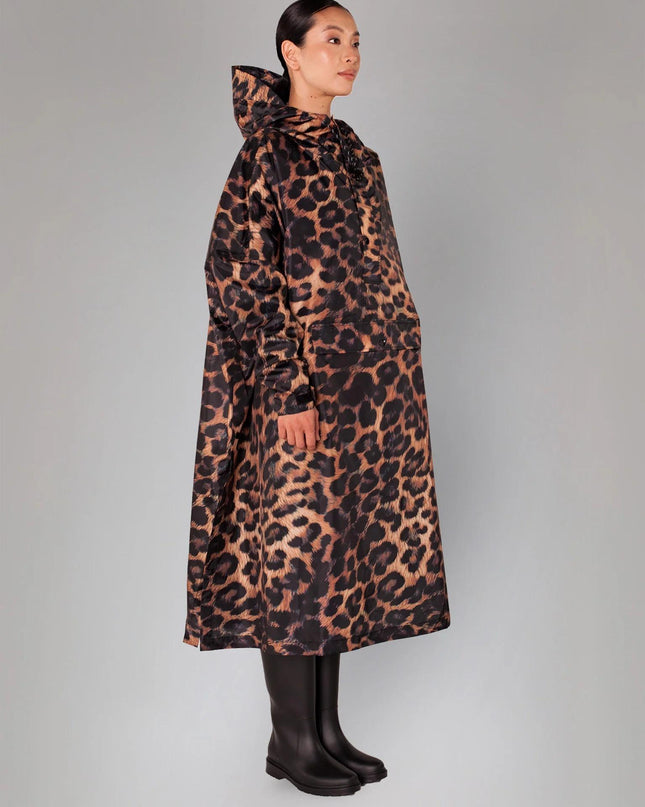 RAINKISS RAIN PONCHODARK LEOPARD