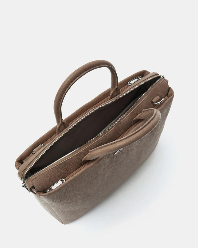 Borsa Lavoro Mandarina Duck  in Pelle Taupe Porta PC 15 Pollici MWT04 MELLOW URBAN TAUPE Mandarina Duck 