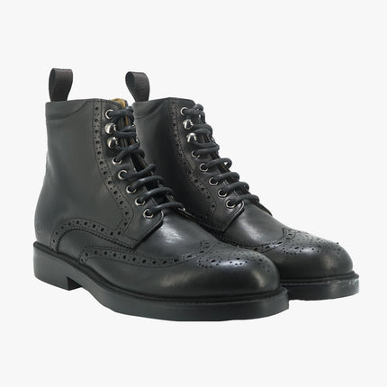 Stivaletti Uomo Oxford in Pelle Nero - MARIO SPATARELLA