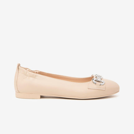 Nero Giardini Ballerina in Pelle Lino - MARIO SPATARELLA