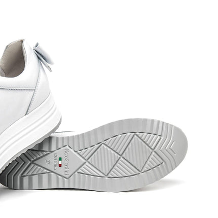 NeroGiardini Sneakers Platform Donna in Pelle Bianca - MARIO SPATARELLA