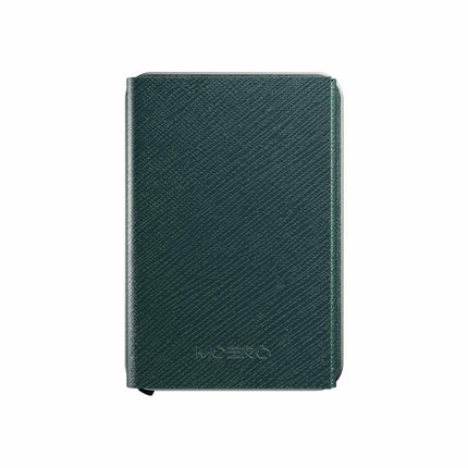 Moero M2 Pro Plus Saffiano Verde Green Portafoglio Slim M2 PRO PLUS SAFFIANO GREEN CARD BLACK Moero 