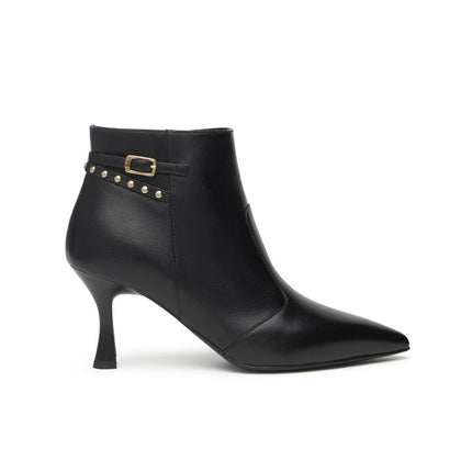 Nero Giardini Stivaletti Donna con Borchie in Pelle Nero I514481DR NERO 100 Nero Giardini 