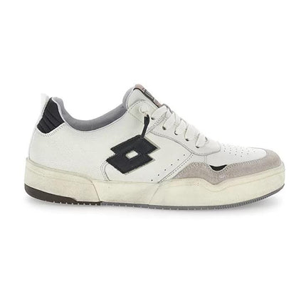 Sneakers Medalist Basse Pelle Bianco HOOP STAR RUB 2 WHITE BLACK Lotto Leggenda 