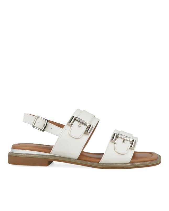 Impronte Sandalo Flat Donna in Ecopelle Bianco SERENELLA SANDAL WHITE Impronte 
