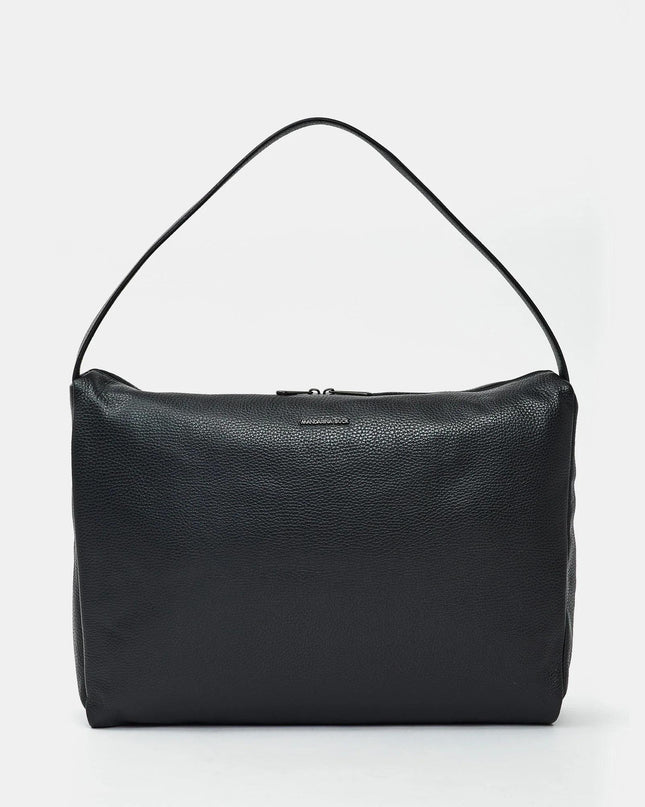 Mandarina Duck Borsa Donna Hobo con Custodia Pc 15 Pollici in Pelle Nero FZTA3 MELLOW LEATHER BLACK Mandarina Duck 