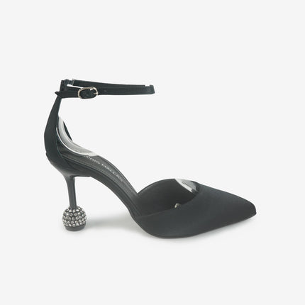 Decolletè Cinturino Punta Plateau Nero 500 ELEGANT BLACK Tsakiris Mallas 