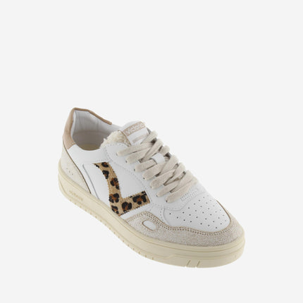 Victoria Sneakers Donna Open Low Top Camel Animalier - MARIO SPATARELLA