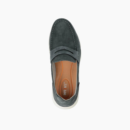 Impronte Mocassini Uomo Barca in Pelle Blu BURANO MOC NAVY Impronte 