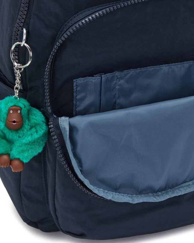 Zaino Porta Computer 11 Pollici Blu SEOUL S BLUE GREEN BLOCK Kipling 