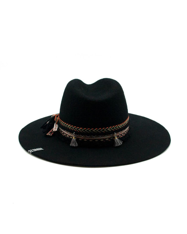 Cappello Fedora Unisex Nero con Nastro FEDORA THE NORTH BLACK NINETOWEAR 