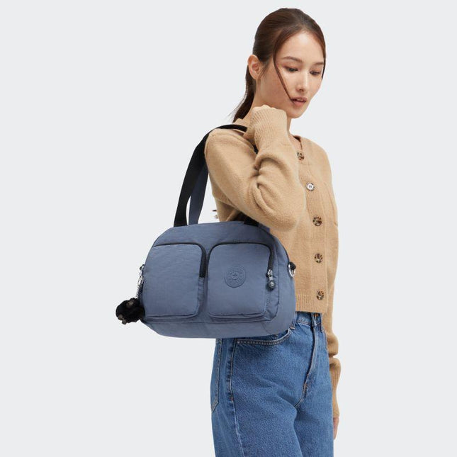 Borsa a Spalla con Tracolla Blu Jeans COOL DEFEA BLUE LOVER Kipling 