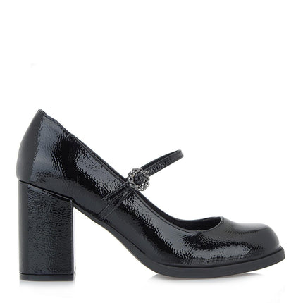 Decolletè Mary Jane Vernice Nero GEORGIA 242 BLACK Exe 