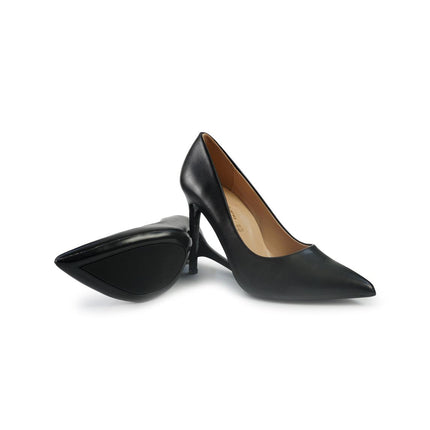 Francesco Milano Decollete Tacco a Spillo in Pelle Nera e41011 BLACK Francesco Milano 