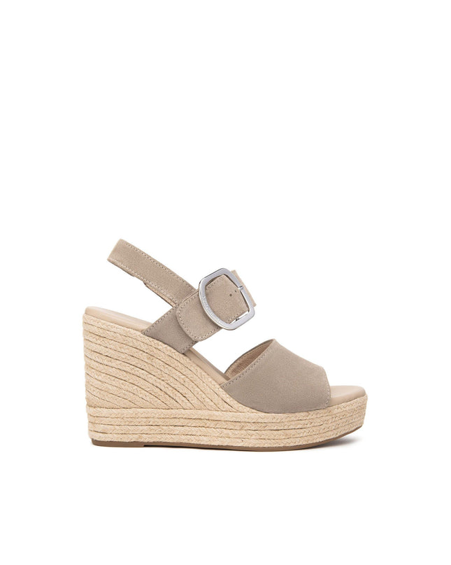 Nero Giardini Sandali Donna con Zeppa Corda in Camoscio Creta E513590D CRETA 451 Nero Giardini 
