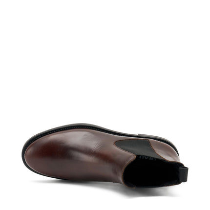 Chelsea Donna Bassi Pelle Marrone 98N3 COFFEE Frau 
