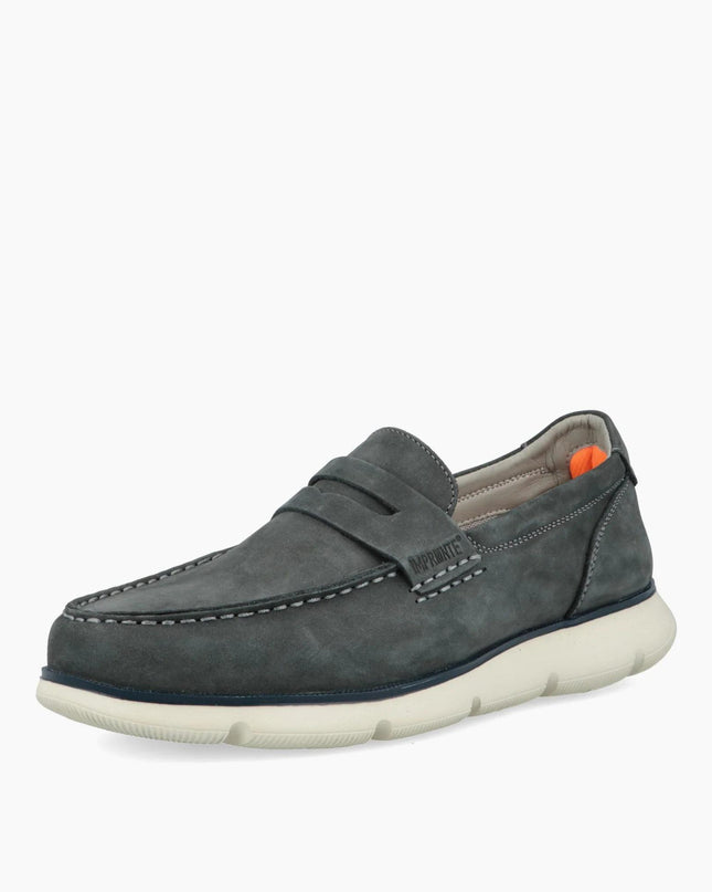 Impronte Mocassini Uomo Barca in Pelle Blu BURANO MOC NAVY Impronte 