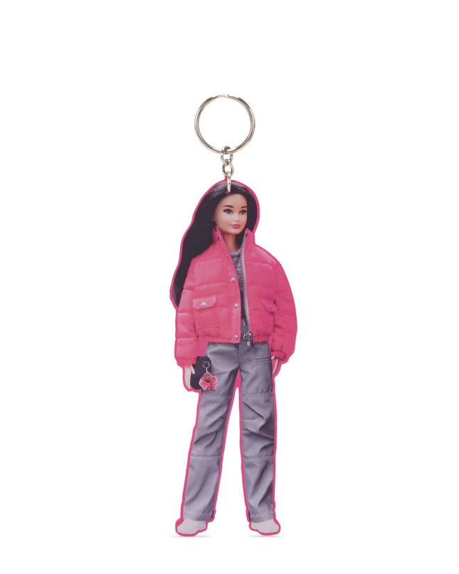 Portachiavi Barbie BARBIE KEYHANGER LIVELY PINK Kipling 