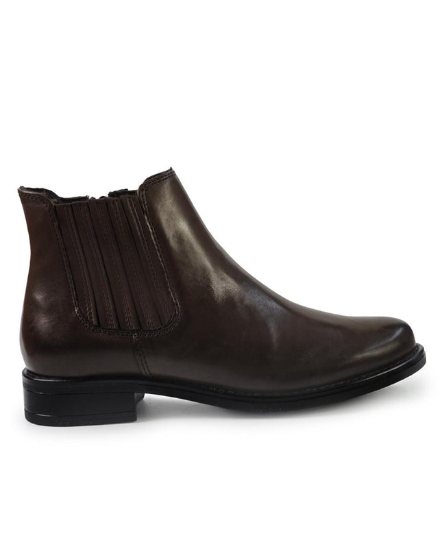 Vueva Stivaletti Donna Tacco Basso in Pelle Marrone WH177H18 MARTINA BROWN Vueva 