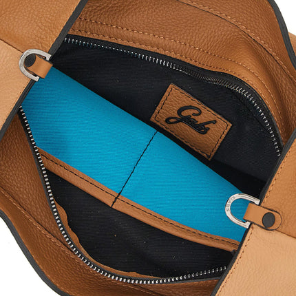 Gabs Borsa Donna Shopper in Pelle Nocciola Cuoio - MARIO SPATARELLA