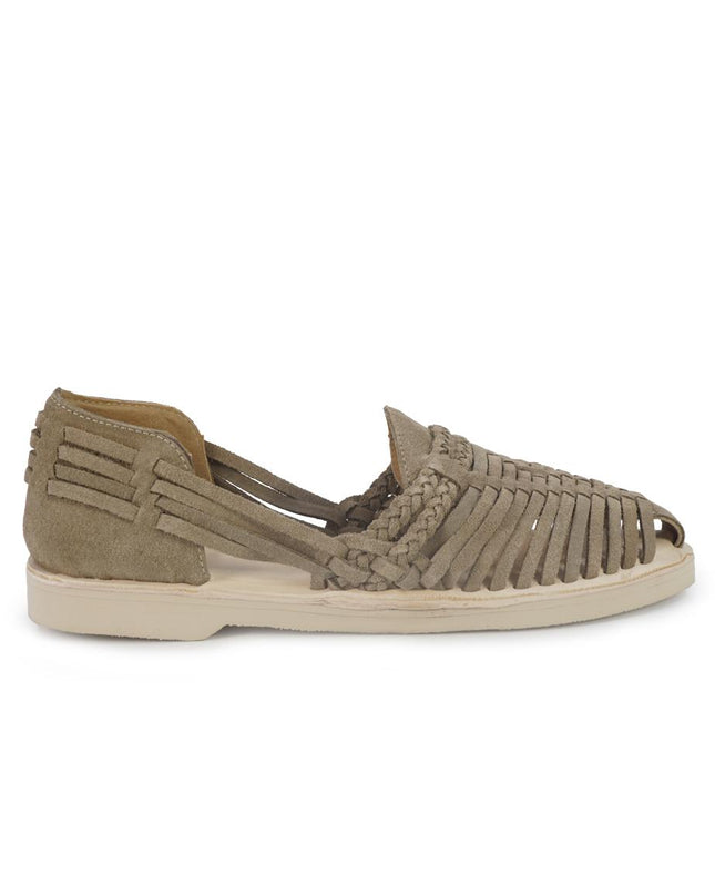 Huarache Mocassino Sandalo Donna in Camoscio Sabbia 300 CAMO SAND Taj 