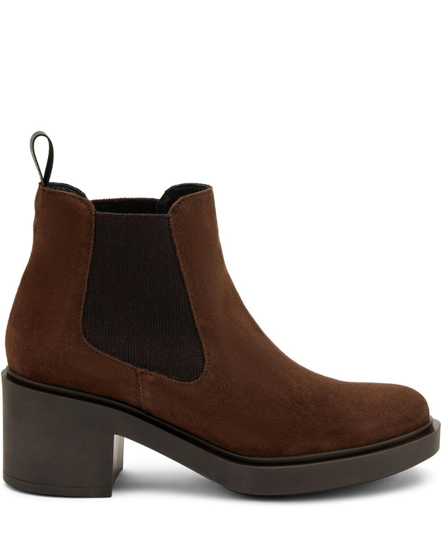 Stivaletti Donna Camoscio Marrone 80A3 CACAO Frau 
