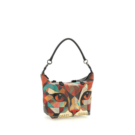 Gabs Borsa Convertibile e Trasformabile con Tracolla in Tessuto Fantasia Gatto Rosso G3 PLUS TG M GATTO ROSSO Gabs 