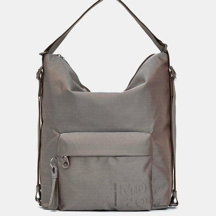 Mandarina Duck Borsa Convertibile Zaino Tessuto Taupe QMT09 MD20 TAUPE Mandarina Duck 