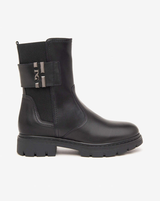 Nero Giardini Stivaletti Donna Chelsea Pelle Nero - MARIO SPATARELLA